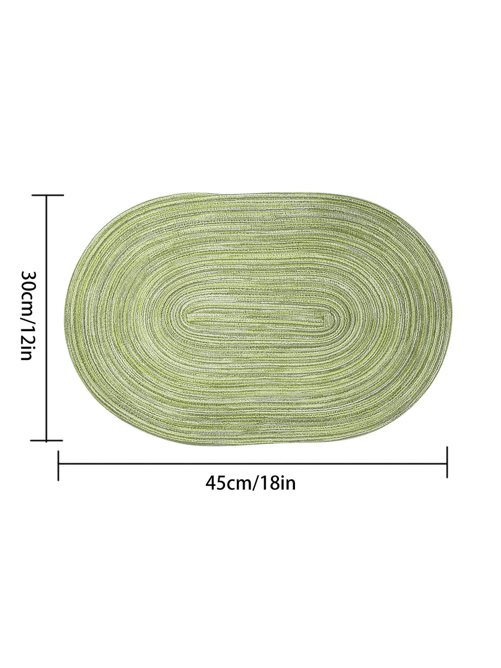Set of 4 Washable Heat-Resistant Placemats, Non-Slip, Mixed Colors, 12 x 18 Inches for Kitchen Dining Table 1