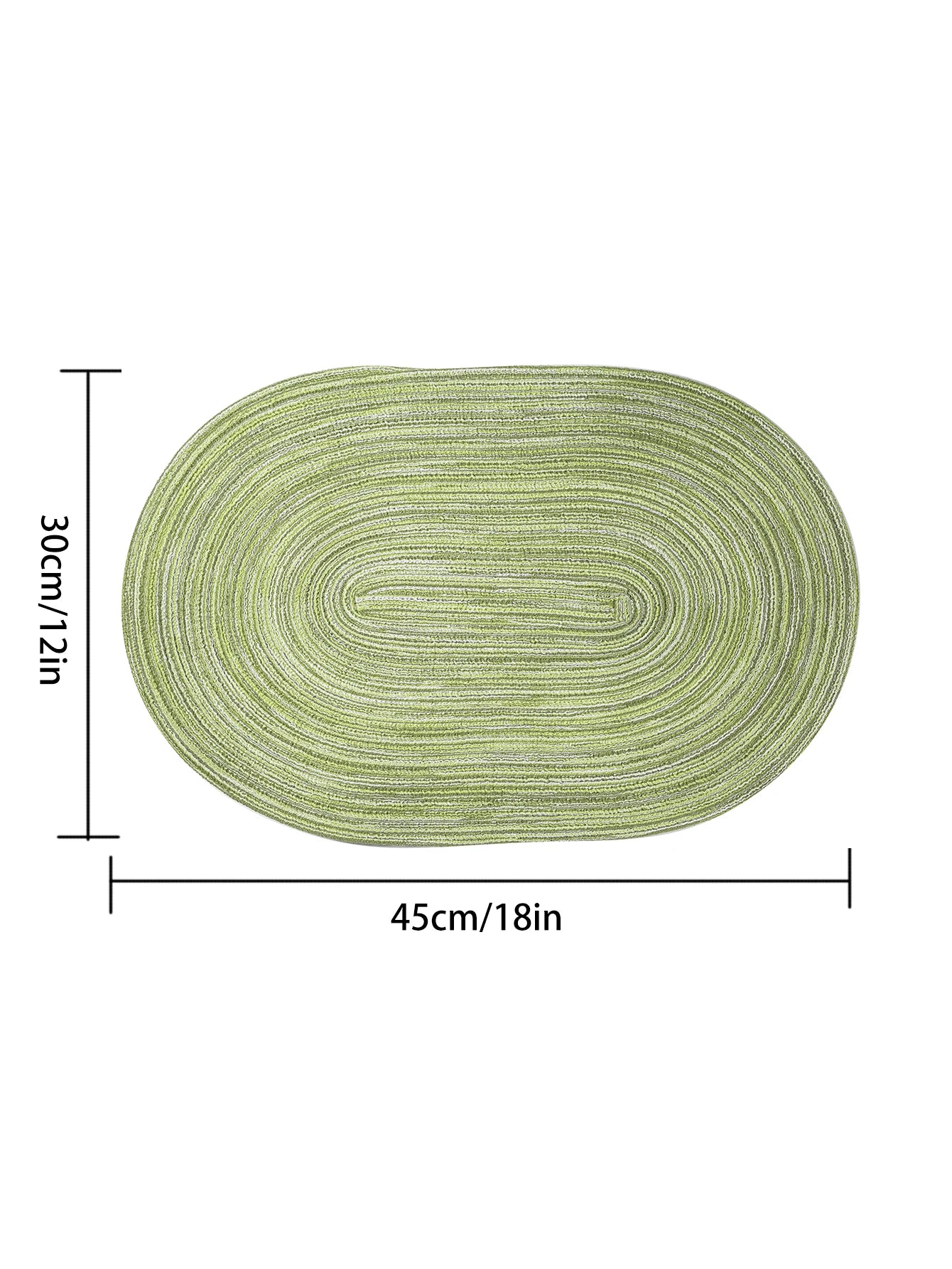 Set of 4 Washable Heat-Resistant Placemats, Non-Slip, Mixed Colors, 12 x 18 Inches for Kitchen Dining Table 1