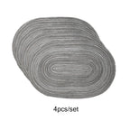 Set of 4 Washable Heat-Resistant Placemats, Non-Slip, Mixed Colors, 12 x 18 Inches for Kitchen Dining Table 6