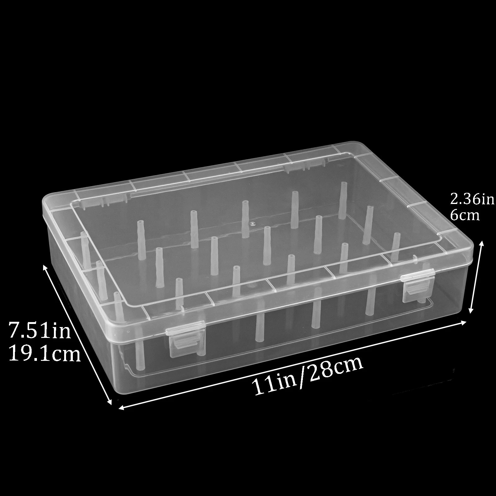 Sewing box organizer – Durable plastic – 24-slot design – White sewing storage for threads and accessories 5