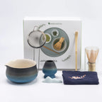 Variant image for Japanese Matcha Tea Set with Ceramic Bowl, Bamboo Whisk, Spoon Holder & Strainer – Ideal Tea Gift Set for Authentic Tea Ceremonies-2