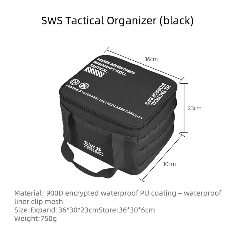 Variant image for 25L Waterproof Insulated Camping Tote with Divided Design – Foldable Outdoor Organizer for Gear and Essentials-3
