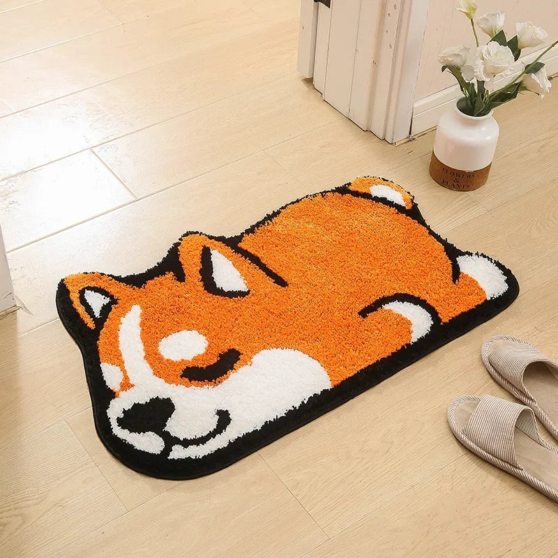 Variant image for Non-Slip Croissant Bathroom Mat – Water Absorbent Flocking Bath Rug for Safety and Comfort, 60cm x 40cm-2