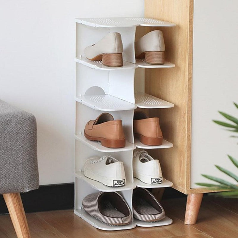 Shoe rack – Modular 6-tier design – Space-saving shoe storage for closet – Durable and easy to clean 2