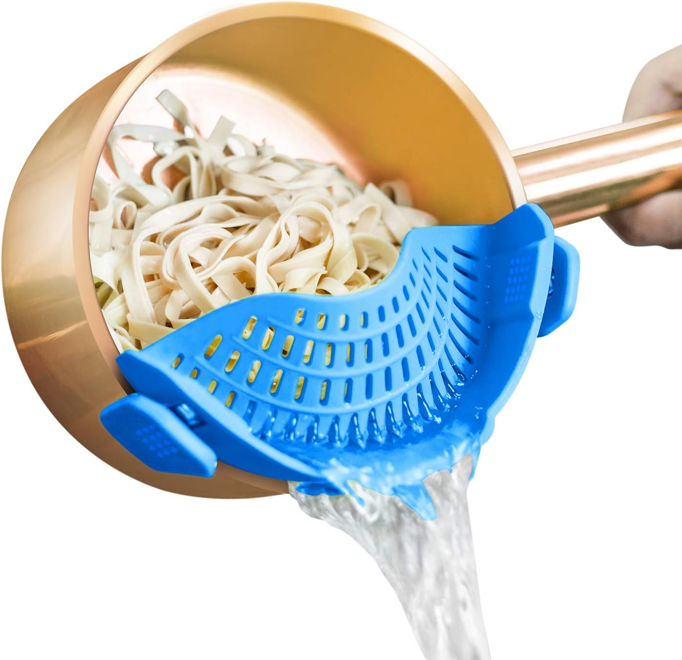 Silicone Colander – BPA-Free – Universal Fit – Easy to Use Kitchen Strainer for Pots and Pans 3