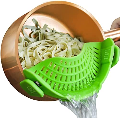 Silicone Colander – BPA-Free – Universal Fit – Easy to Use Kitchen Strainer for Pots and Pans 6