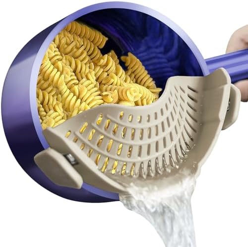 Silicone Colander – BPA-Free – Universal Fit – Easy to Use Kitchen Strainer for Pots and Pans 7