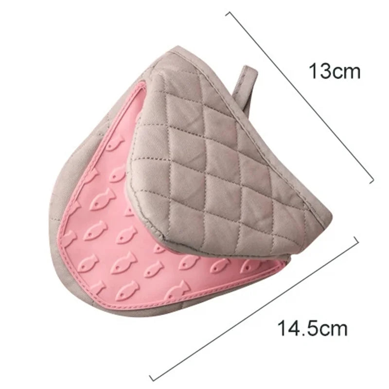 Silicone oven glove – Heat-resistant – Non-slip fish design – Comfortable kitchen accessory 5