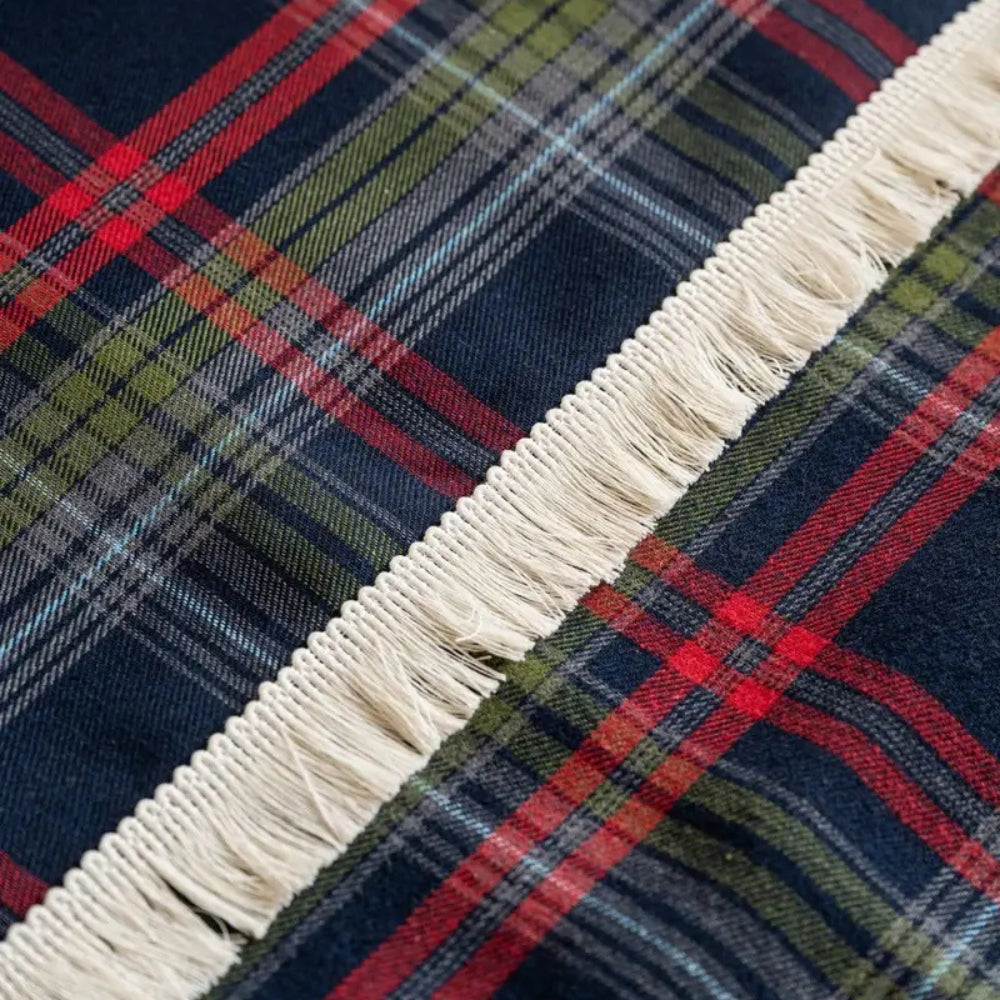 Soft microfiber blend sofa cover in a classic plaid design, measuring 70.9 × 86.6 inches. This protective couch slipcover adds style 3