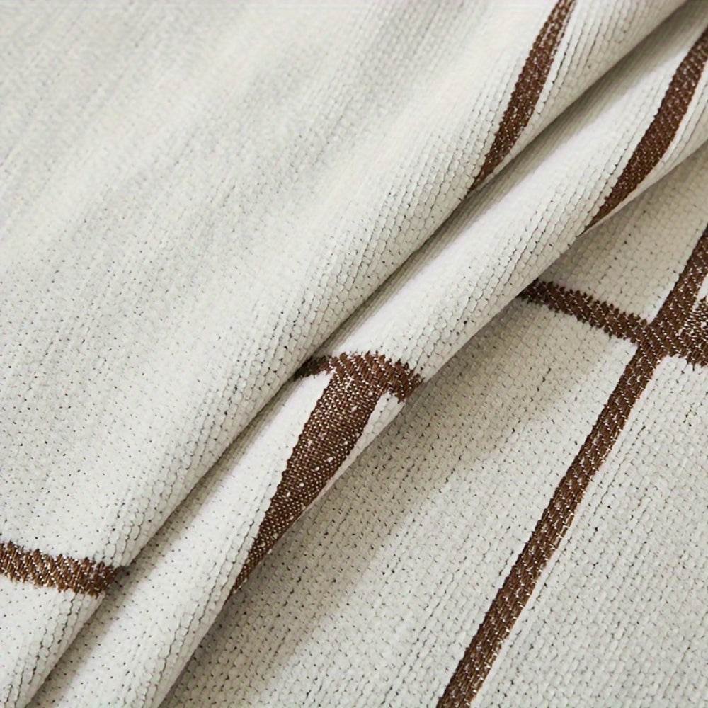 Sofa cover – Soft chenille fabric – Wavy stripe design – Reversible and machine washable 7