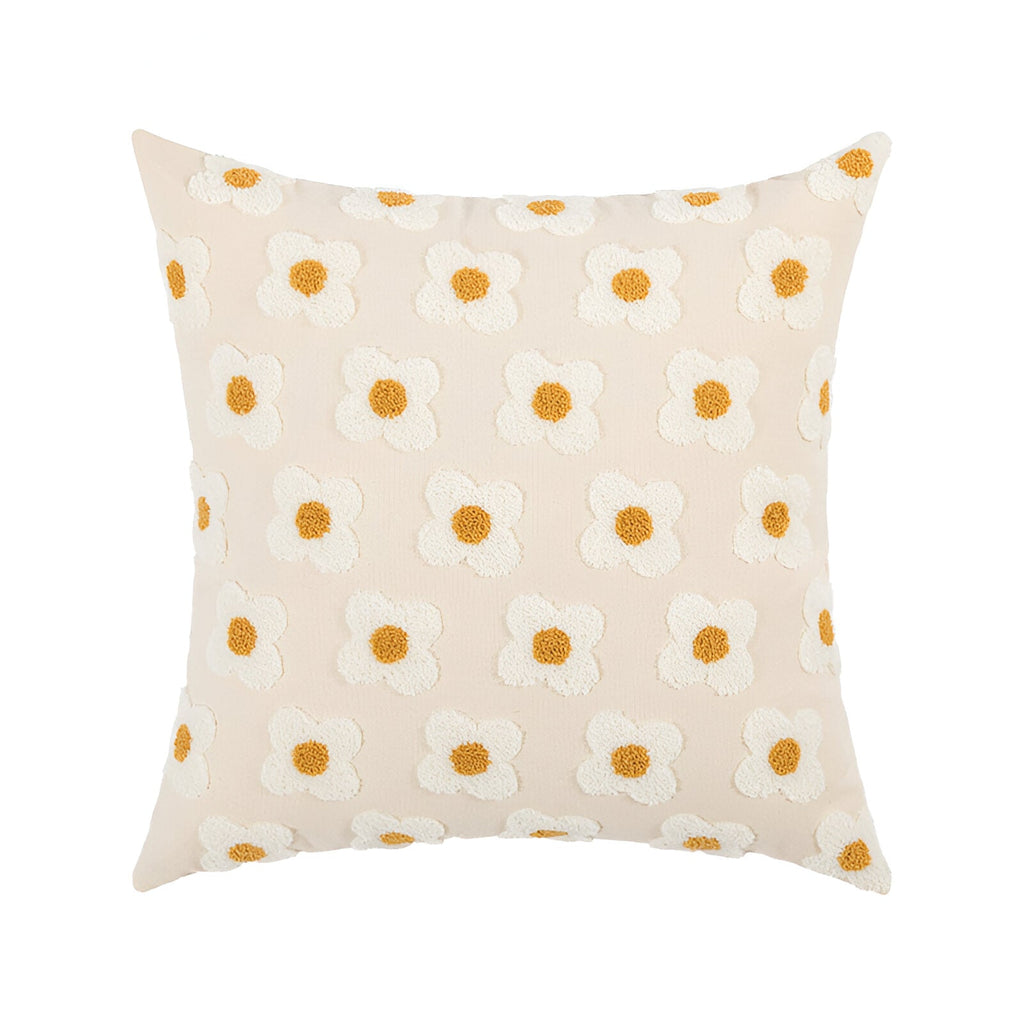 Sofa cushion – Cotton blend – Embroidered floral design – Cozy square and rectangular home accent 11