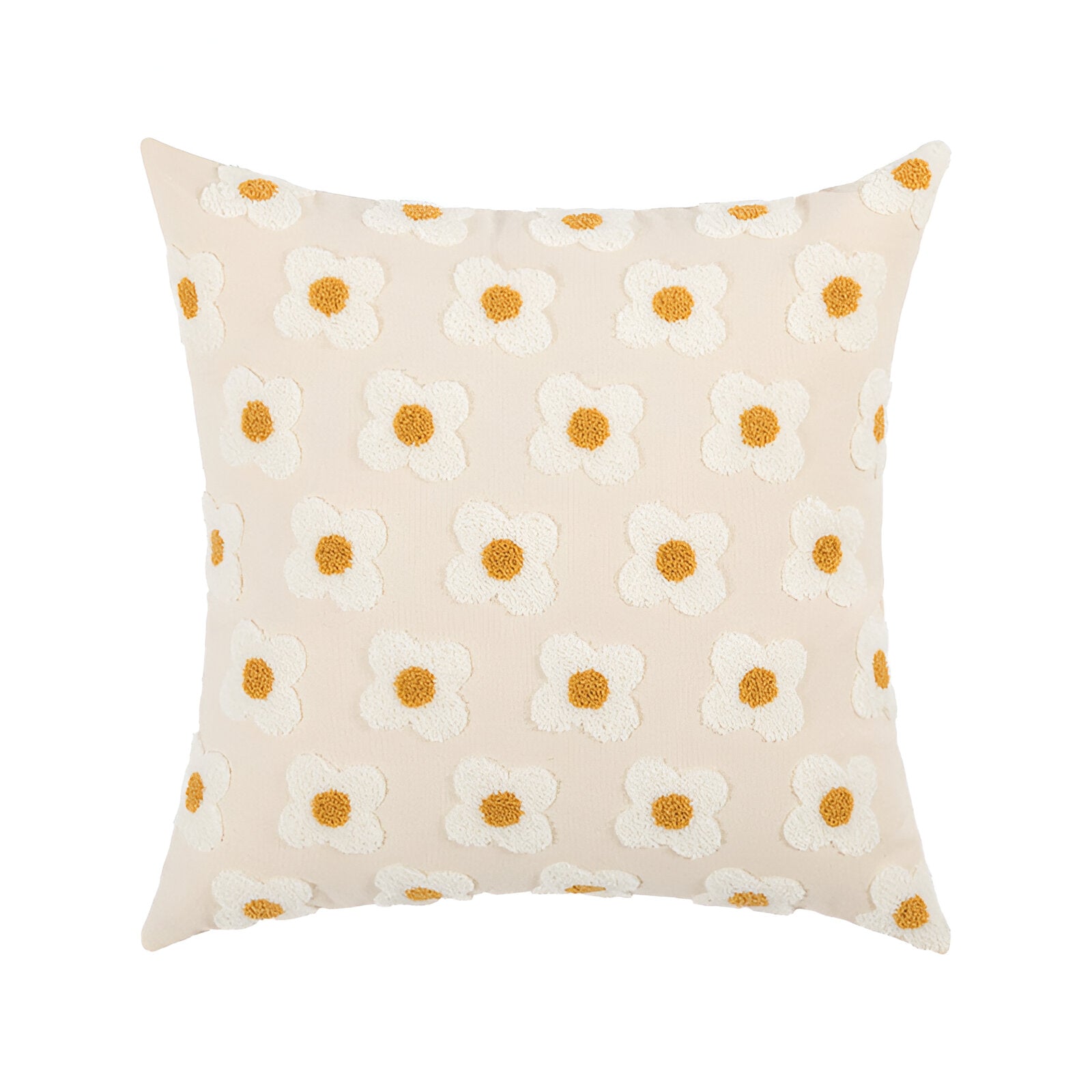 Sofa cushion – Cotton blend – Embroidered floral design – Cozy square and rectangular home accent 11