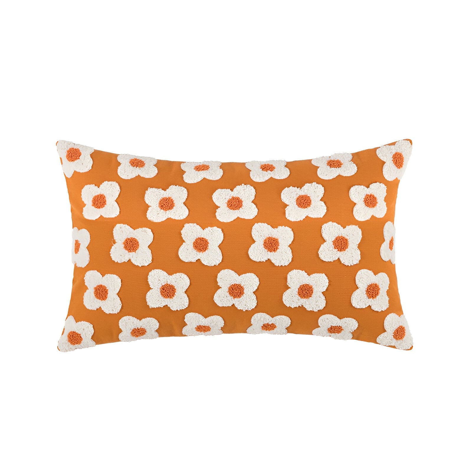 Sofa cushion – Cotton blend – Embroidered floral design – Cozy square and rectangular home accent 13