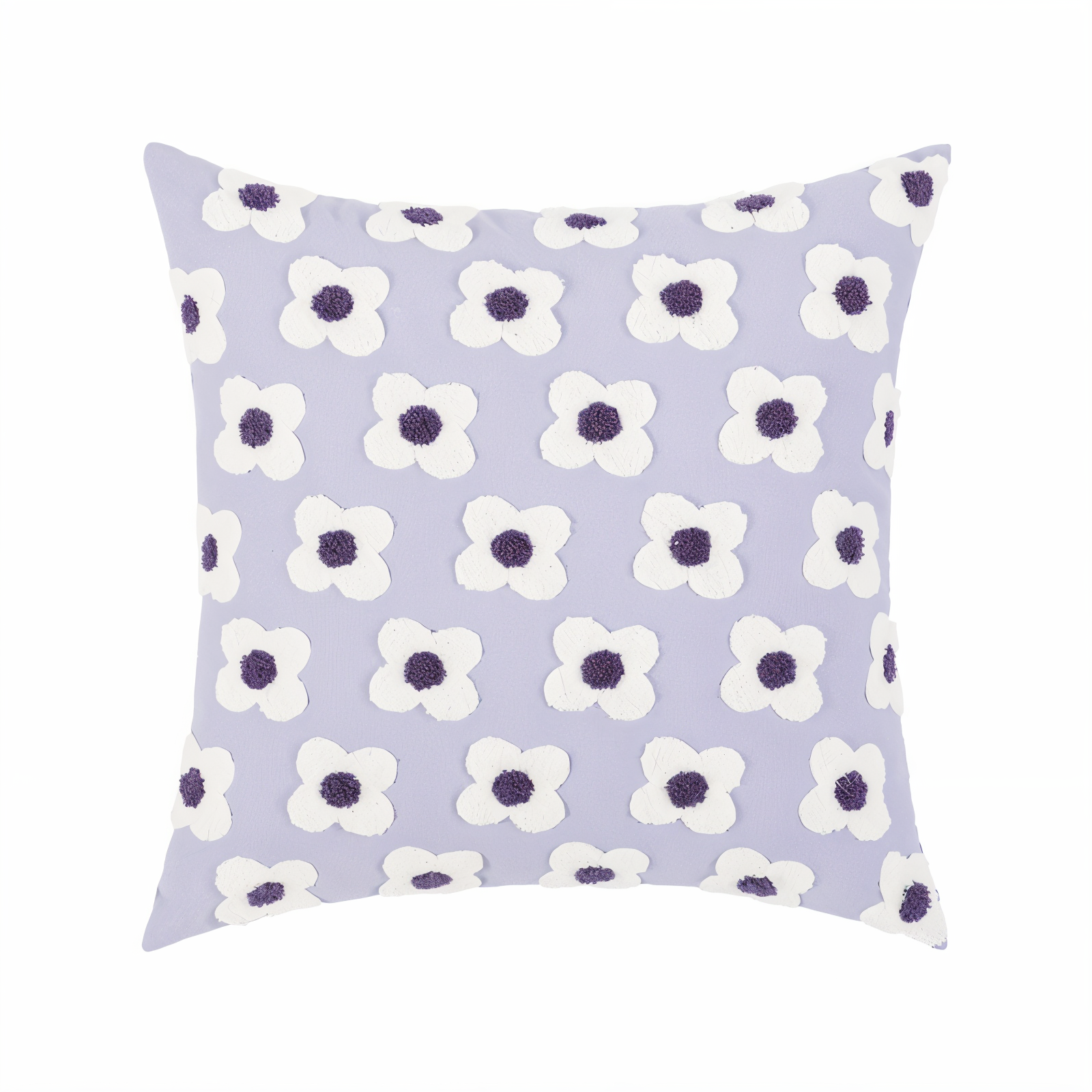 Sofa cushion – Cotton blend – Embroidered floral design – Cozy square and rectangular home accent 14