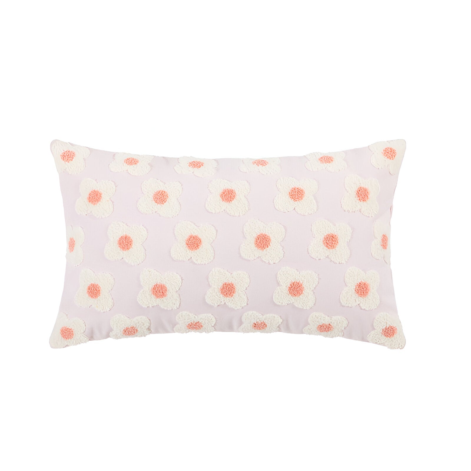 Sofa cushion – Cotton blend – Embroidered floral design – Cozy square and rectangular home accent 15