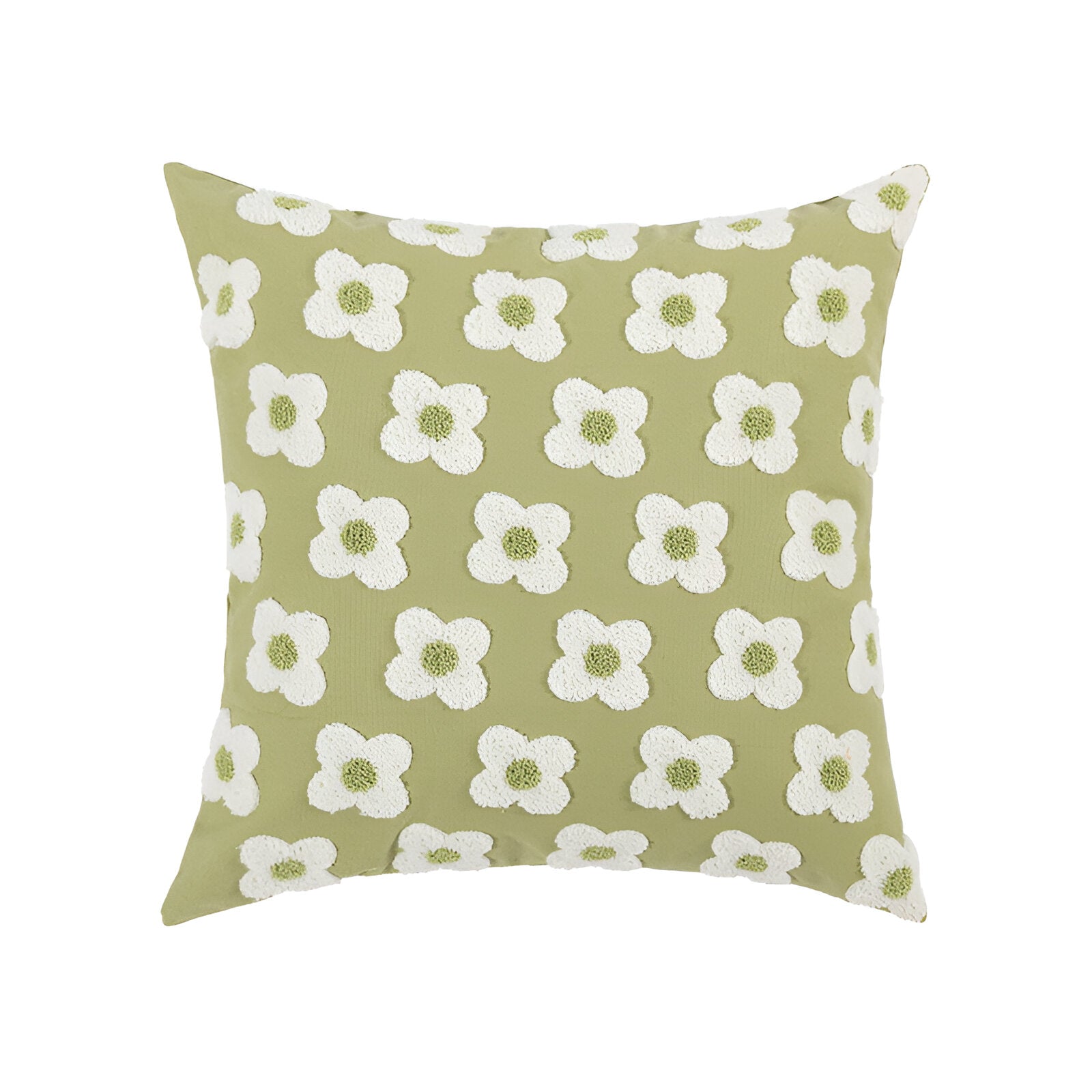 Sofa cushion – Cotton blend – Embroidered floral design – Cozy square and rectangular home accent 16