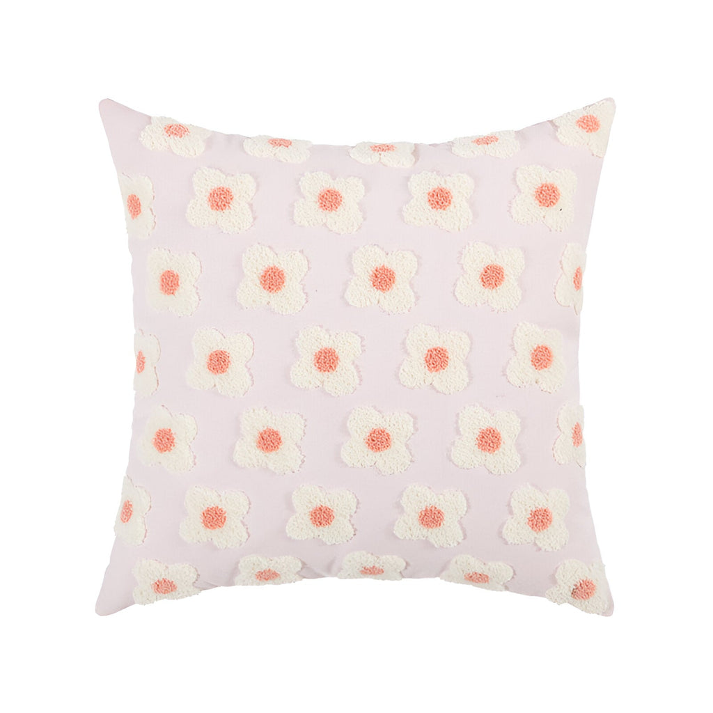 Sofa cushion – Cotton blend – Embroidered floral design – Cozy square and rectangular home accent 17