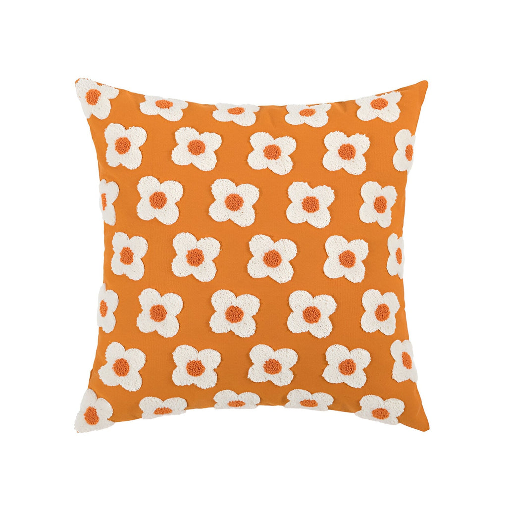 Sofa cushion – Cotton blend – Embroidered floral design – Cozy square and rectangular home accent 18