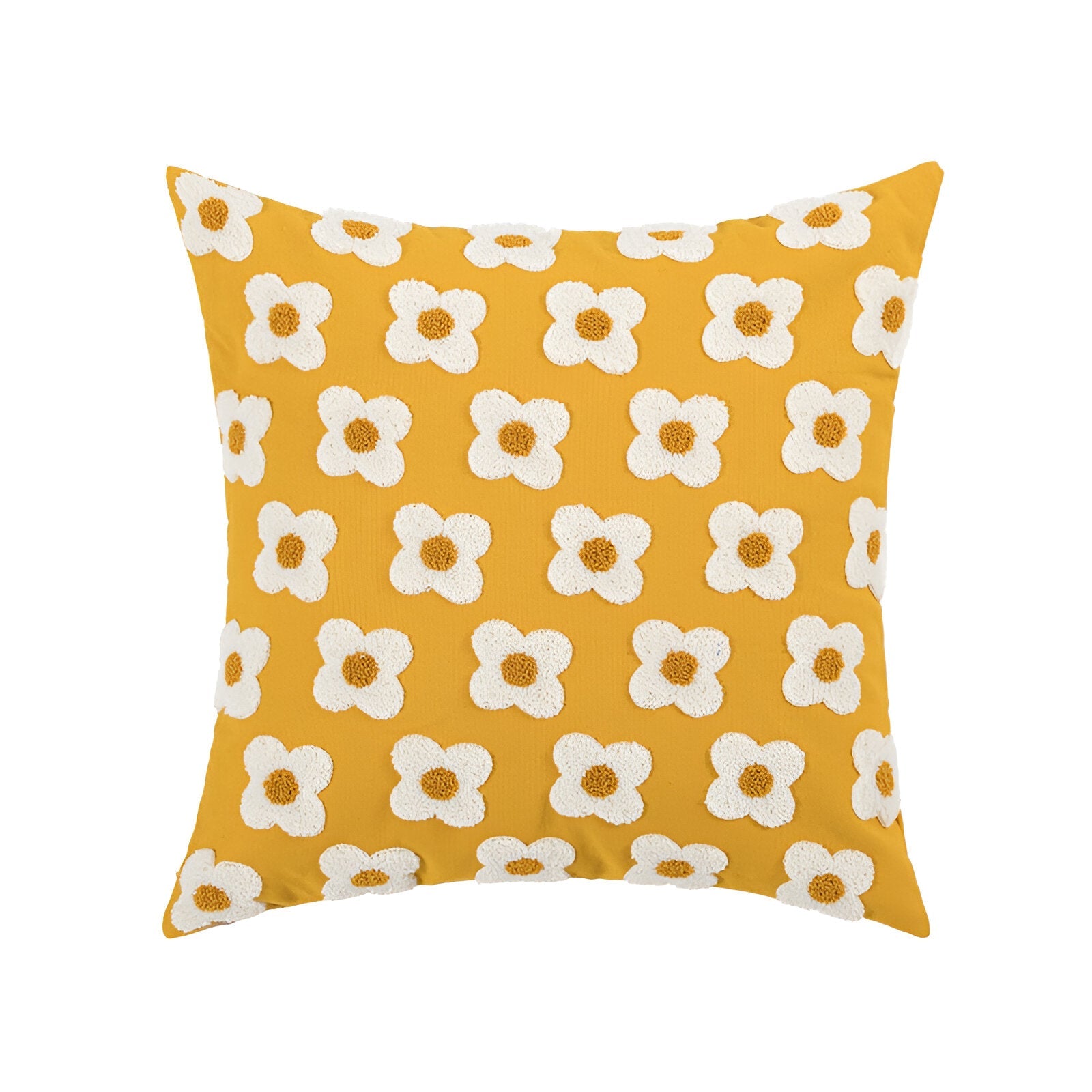 Sofa cushion – Cotton blend – Embroidered floral design – Cozy square and rectangular home accent 19