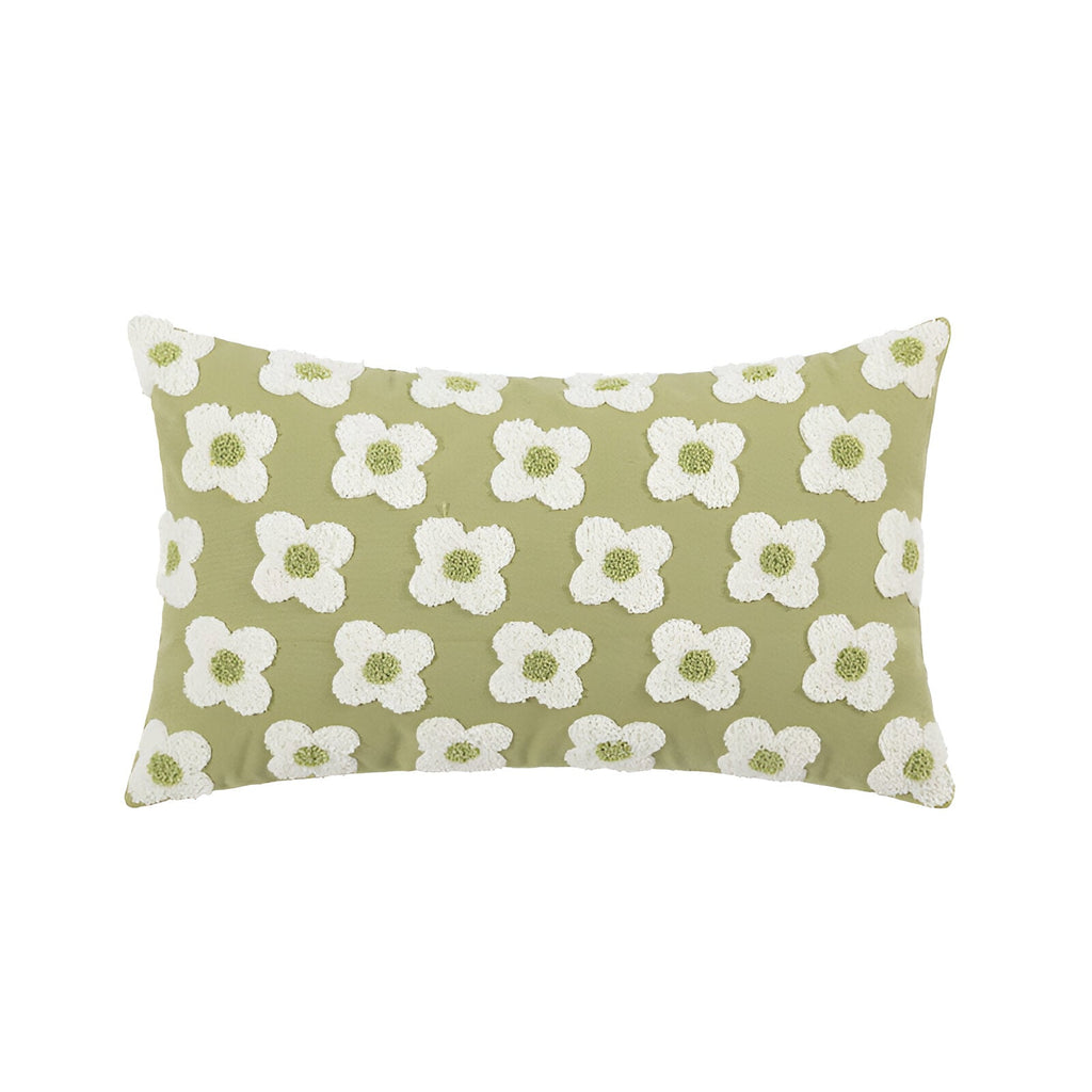 Sofa cushion – Cotton blend – Embroidered floral design – Cozy square and rectangular home accent 9