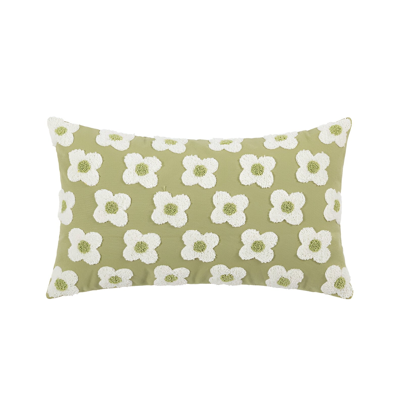 Sofa cushion – Cotton blend – Embroidered floral design – Cozy square and rectangular home accent 9