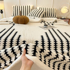 Cozy plush soft taff velvet blanket in rich navy blue, perfect for adding warmth and style to any home or office setting. Ideal for snuggling 5