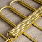 Space-Saving Trouser Hanger - Multi Pants Hanger with 360° Rotation, Durable Gold Aluminium for Up to 6 Pairs of Pants 5