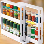 Spice Rack Organizer | Compact Swivel Shelves with Large Capacity Ð Easy Access for Organized Kitchen 0