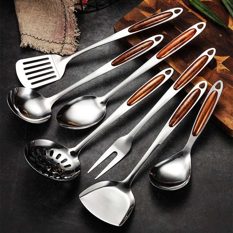 Stainless steel kitchen utensil set – Ergonomic design – Durable and easy to clean – Best cooking utensils for home chefs 1