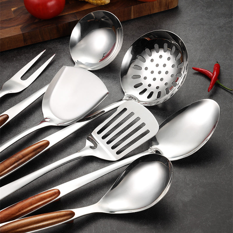 Stainless steel kitchen utensil set – Ergonomic design – Durable and easy to clean – Best cooking utensils for home chefs 4