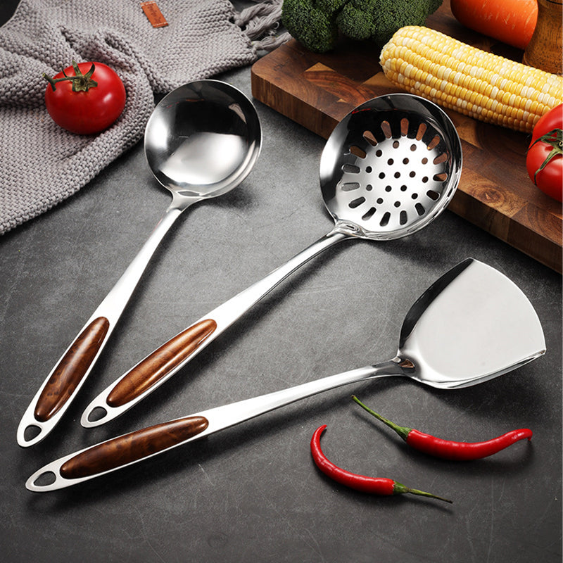 Stainless steel kitchen utensil set – Ergonomic design – Durable and easy to clean – Best cooking utensils for home chefs 5