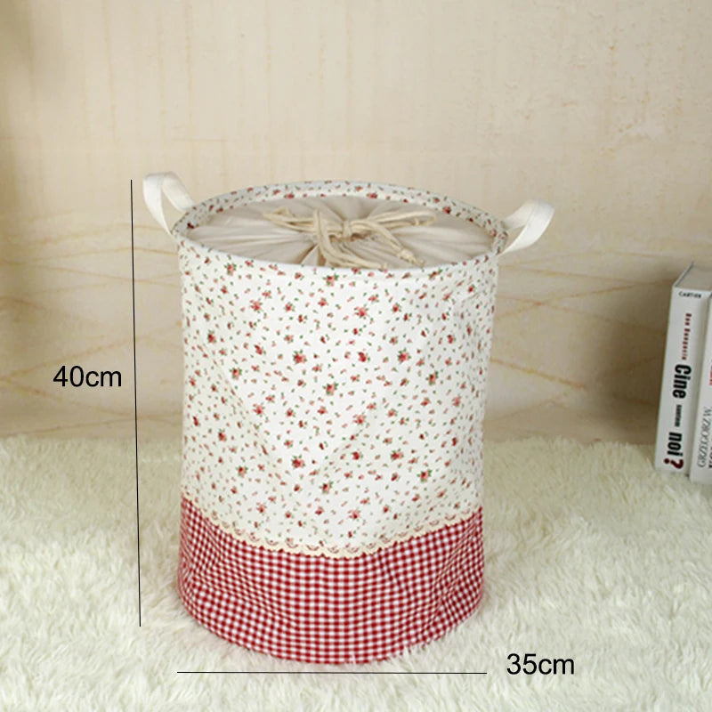 Storage basket – Durable linen – Natural color – Multi-functional for laundry and toys – Stackable design 5