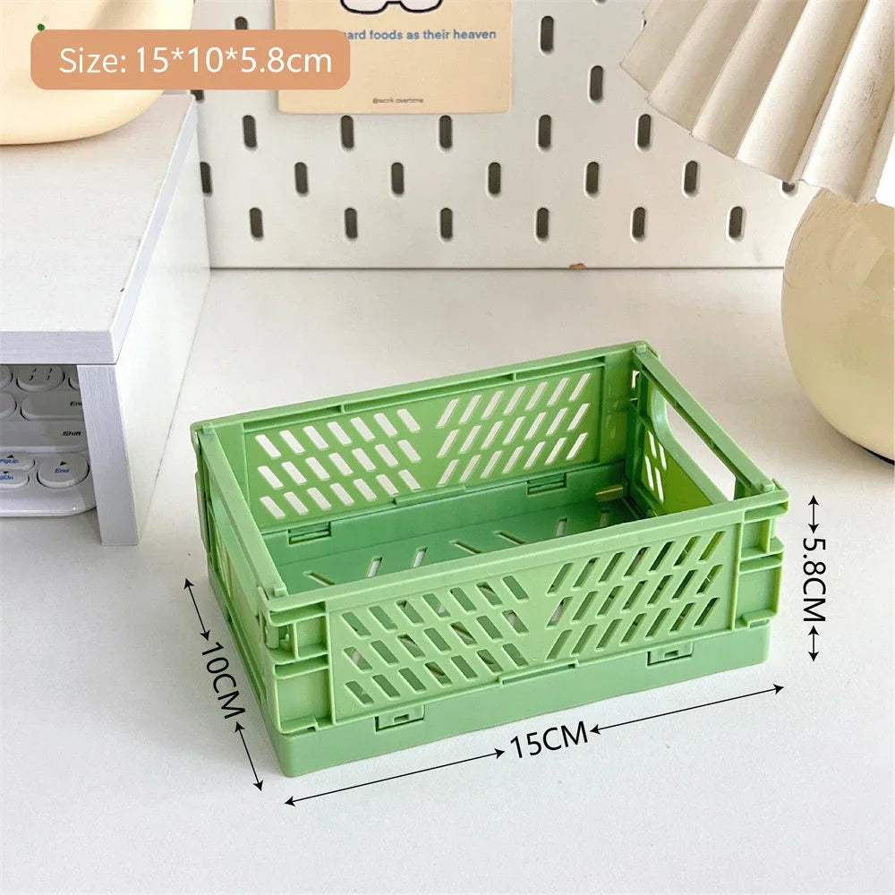 Storage box – Durable plastic – Collapsible design – Ideal for toys and cosmetics – Versatile home organizer 17