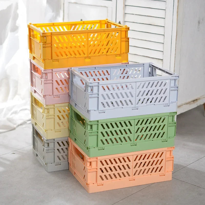 Storage box – Durable plastic – Collapsible design – Ideal for toys and cosmetics – Versatile home organizer 2