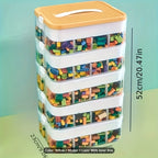 Storage organizer – Durable plastic – Stackable design – Ideal for toys and small items – Modern home or kids' room solution 7