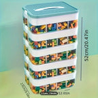 Storage organizer – Durable plastic – Stackable design – Ideal for toys and small items – Modern home or kids' room solution 8