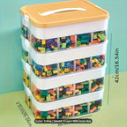 Storage organizer – Durable plastic – Stackable design – Ideal for toys and small items – Modern home or kids' room solution 9