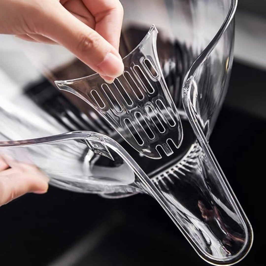 Strainer – Heat-resistant plastic – Compact gray design – Versatile for draining and rinsing 5