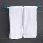 Space-saving swivel towel rack made of durable ABS plastic, featuring a sleek modern design. Ideal for bathrooms, it offers multiple arms for hanging towels, finished 2