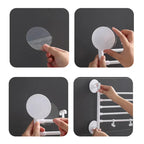 Space-saving swivel towel rack made of durable ABS plastic, featuring a sleek modern design. Ideal for bathrooms, it offers multiple arms for hanging towels, finished 5