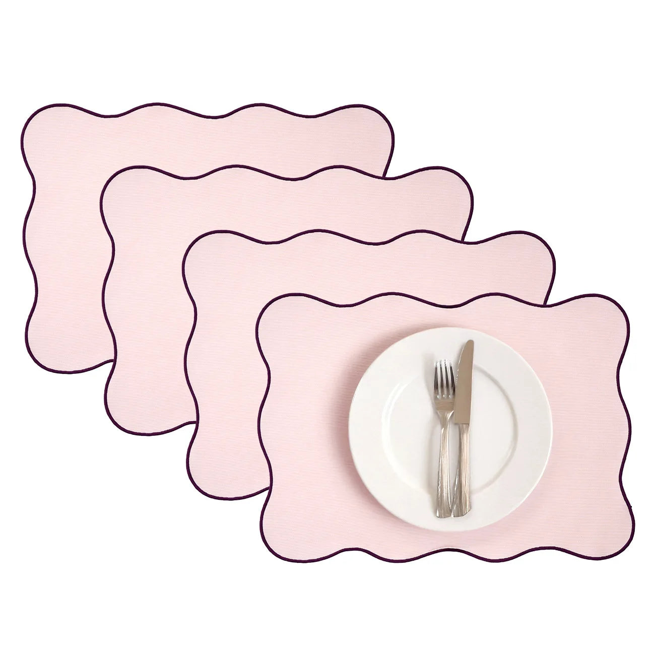 Table mat – Waterproof fabric – Lace decorative edge – Nordic style – Elegant dining accessory 6