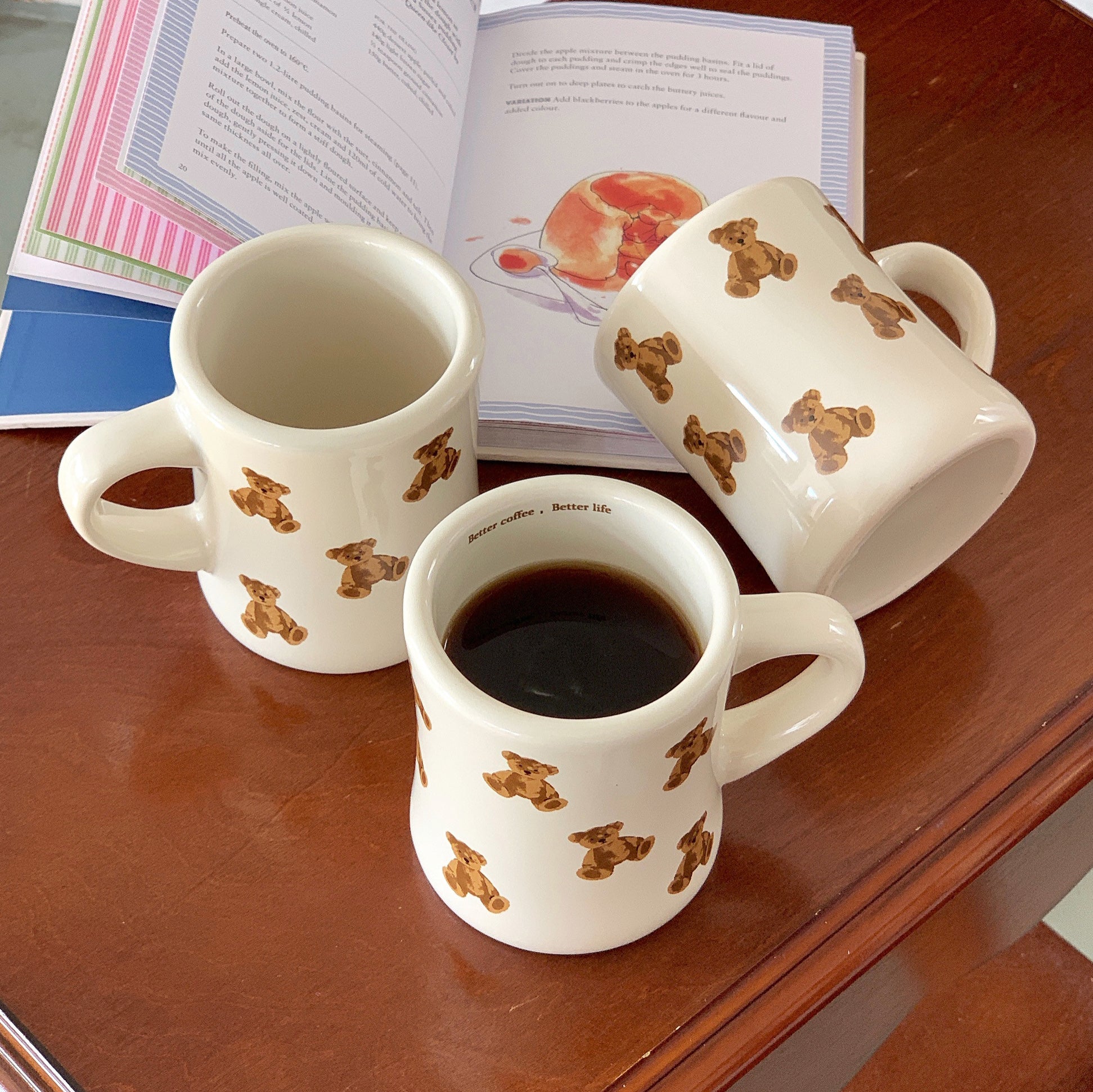Adorable Bear-Shaped Cozy Ceramic Mug