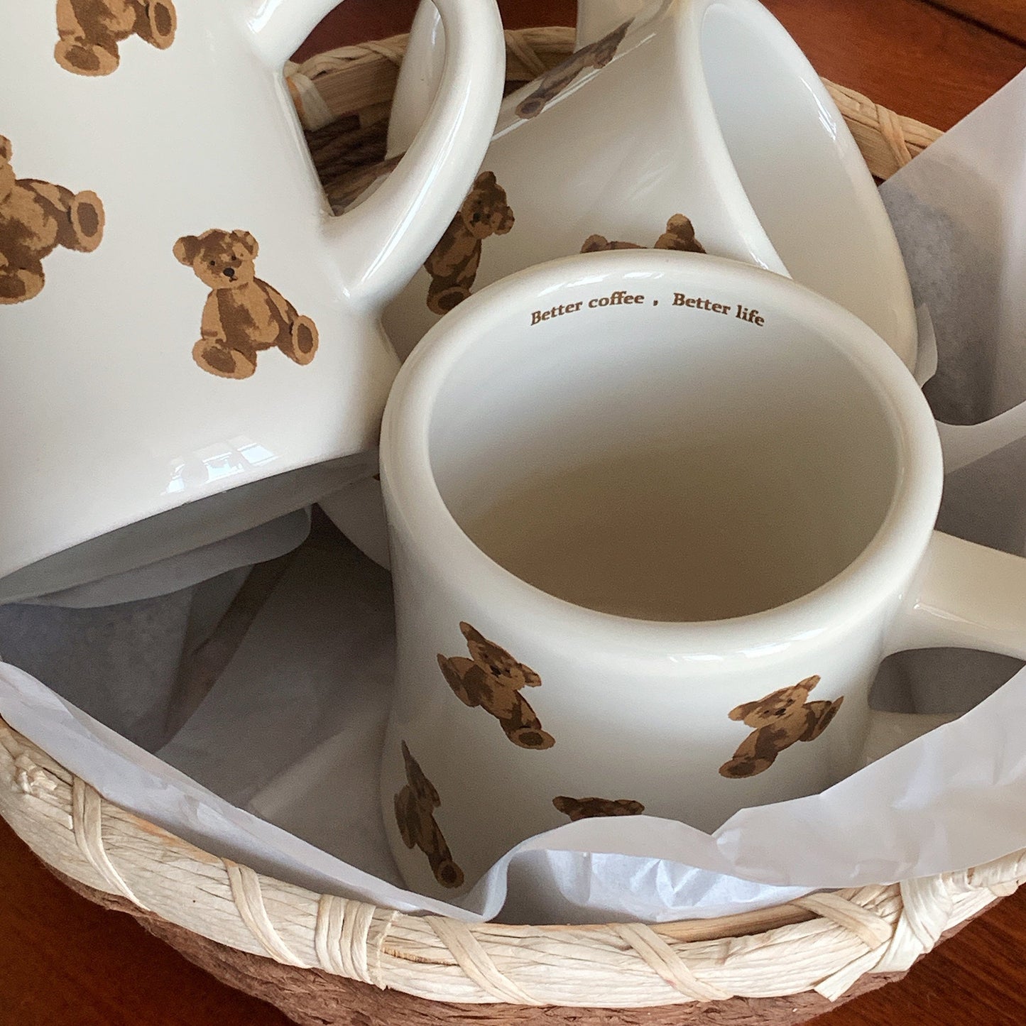 Adorable Bear-Shaped Cozy Ceramic Mug