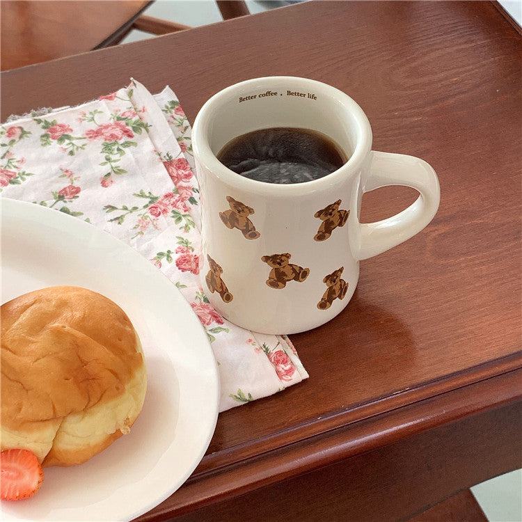 Adorable Bear-Shaped Cozy Ceramic Mug