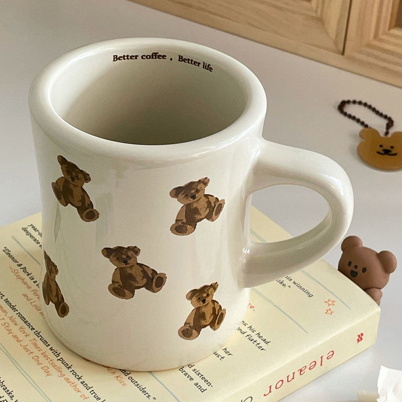 Adorable Bear-Shaped Cozy Ceramic Mug