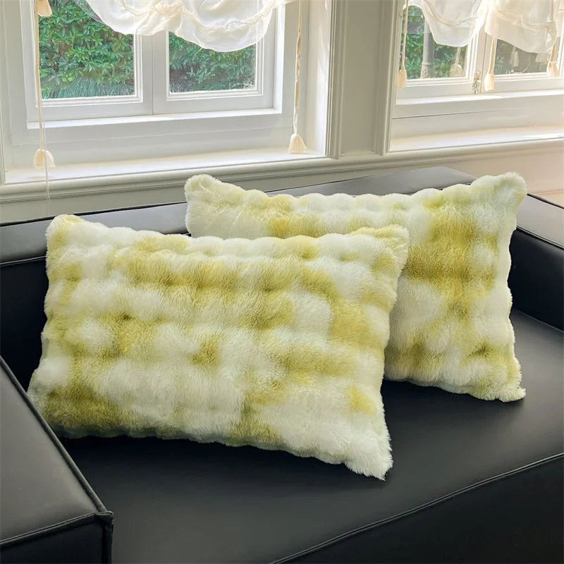 Thickened solid color polyester pillowcases in a cozy design, measuring 48x74cm. Soft texture adds comfort, perfect for enhancing home decor 6