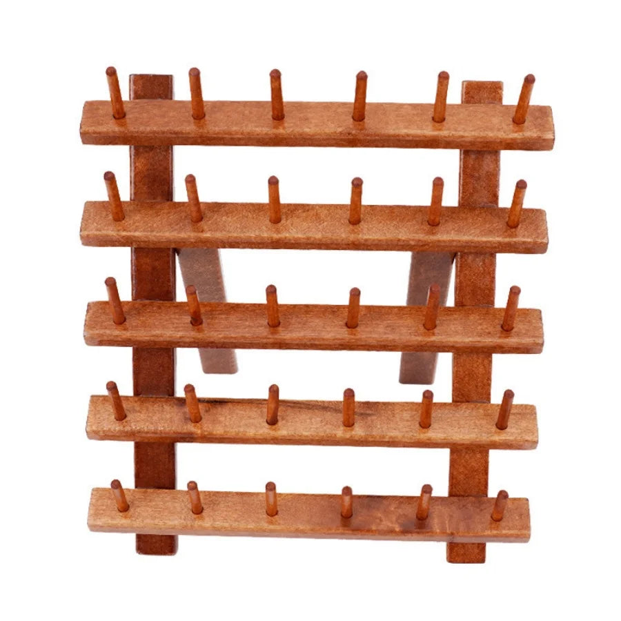 Thread holder – Solid wood – Self-standing design – Holds 30 spools of thread – Eco-friendly craft organizer 6