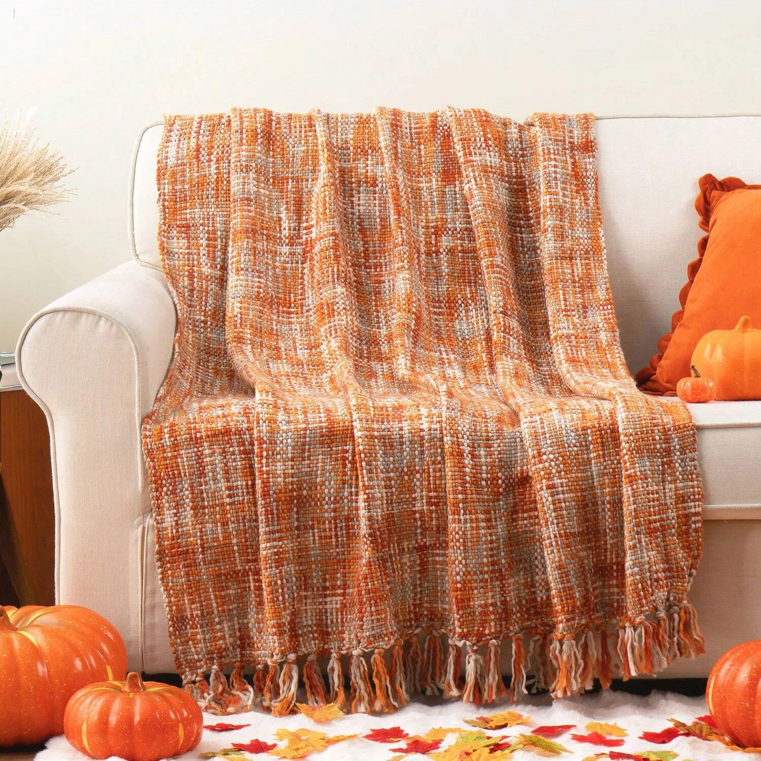 Throw blanket – 100% acrylic – Multicolor boho design – Cozy decorative accessory – 50 x 60 in 0