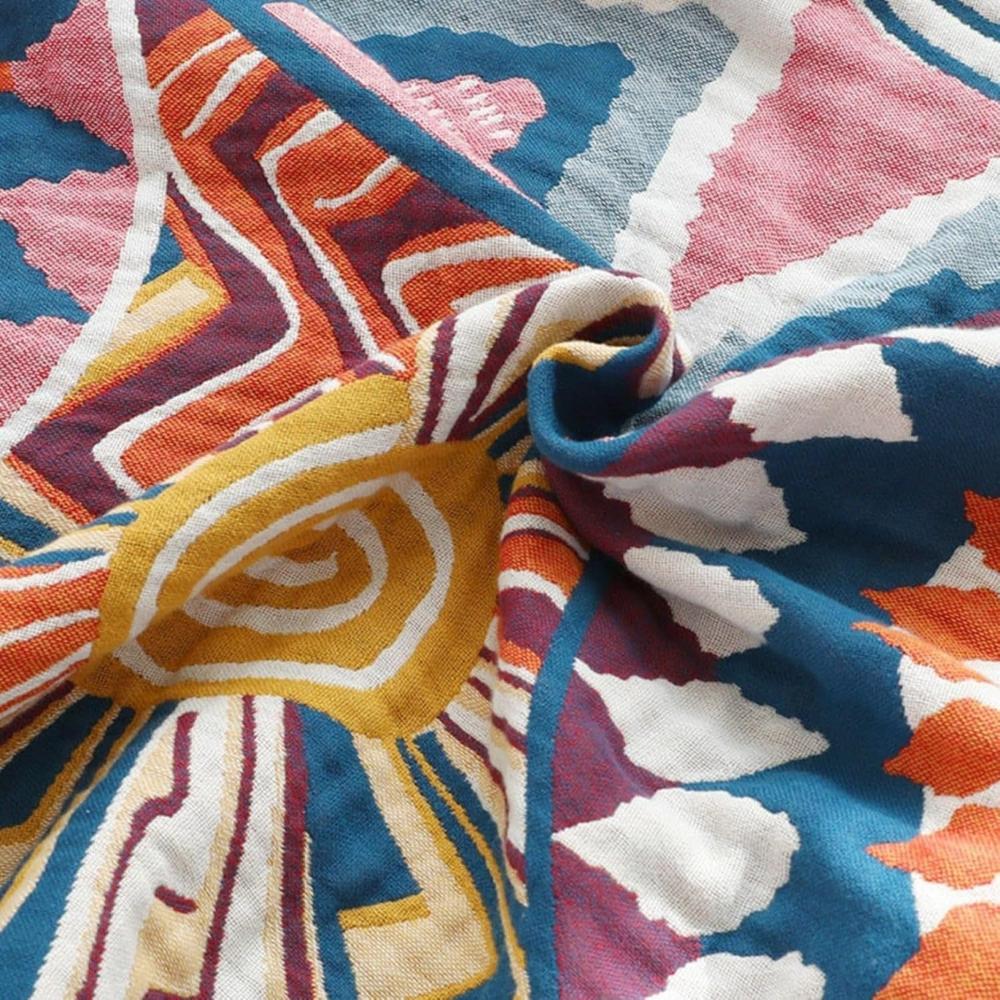 Throw blanket – 100% cotton – Soft and breathable – Cozy all-season comfort – 59 x 79 in 2