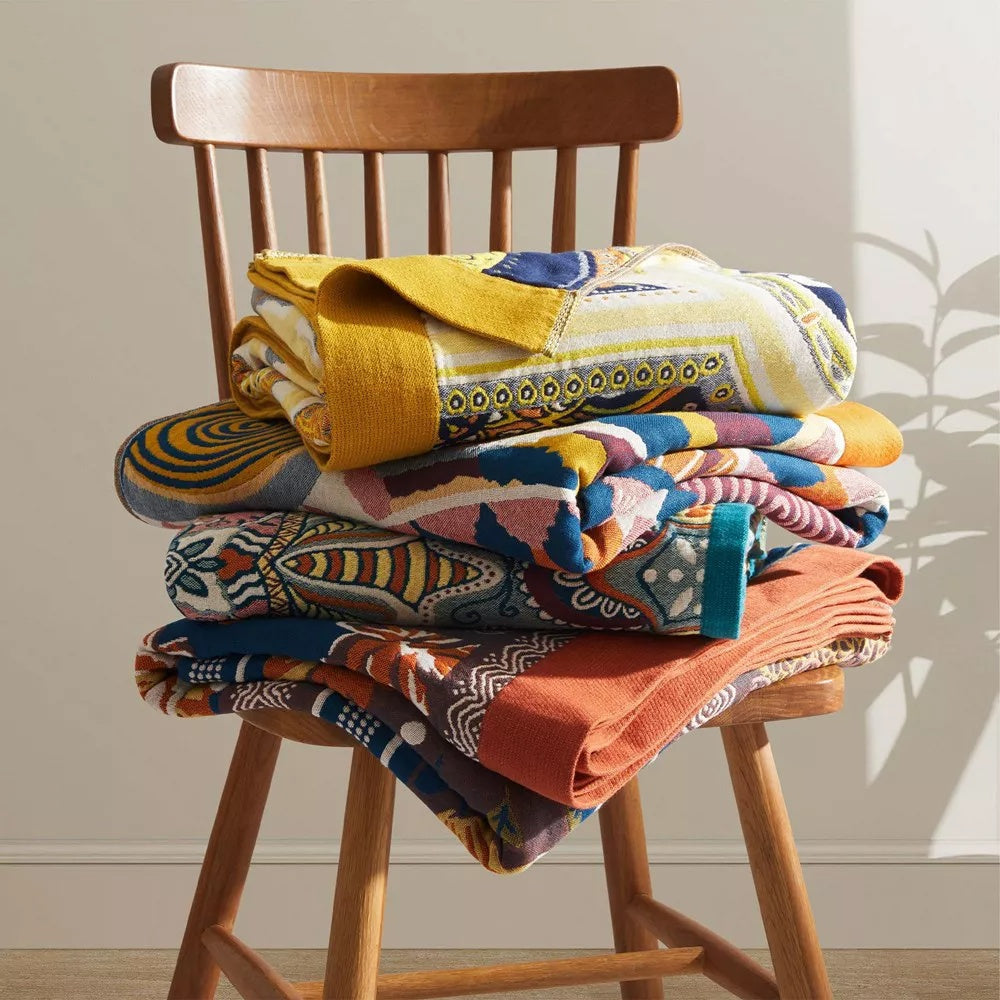 Throw blanket – 100% cotton – Soft and breathable – Cozy all-season comfort – 59 x 79 in 4